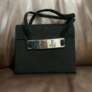 Black velvet bag